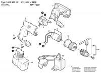 Bosch 0 600 903 602 2300 S Diy-Drill-Driver 12 V / Eu Spare Parts